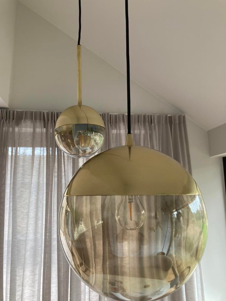 Set lampen goud bollampen messing, Ophalen of Verzenden, Zo goed als nieuw, Minder dan 50 cm