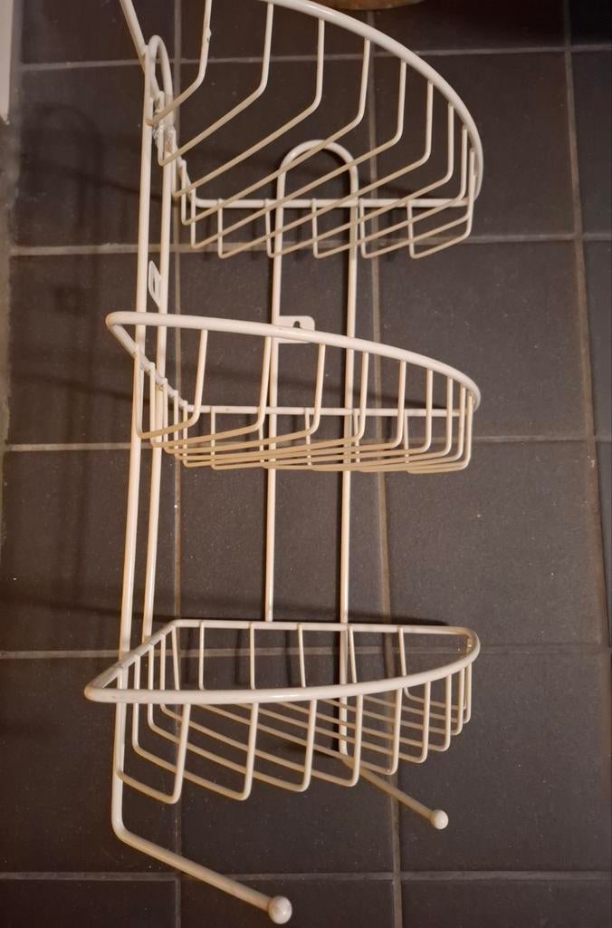 Badkamer rek. 3 etages. 2 handdoekhaken. Va €12,=, Ophalen of Verzenden, Nieuw, Minder dan 85 cm