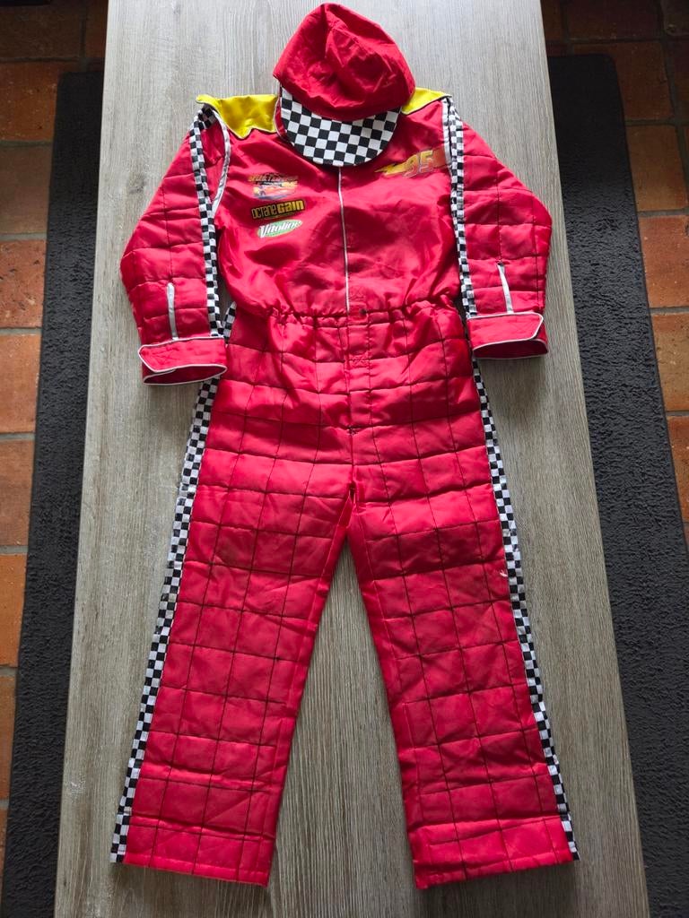 Carnaval Cars race overall maat 122-128, Ophalen of Verzenden, 122 t/m 128, Jongen of Meisje