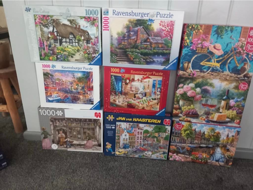 40 Puzzels… 1000 stukjes!, Ophalen, 500 t/m 1500 stukjes, Zo goed als nieuw