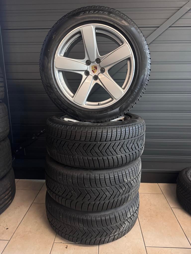 Porsche Winterbanden en Velgen 235/55R19, Gebruikt, Banden en Velgen, Winterbanden, 235 mm