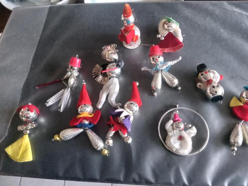antieke kerstbal prachtige model gablonzer popjes handwerk, Diversen, Ophalen of Verzenden, Gebruikt