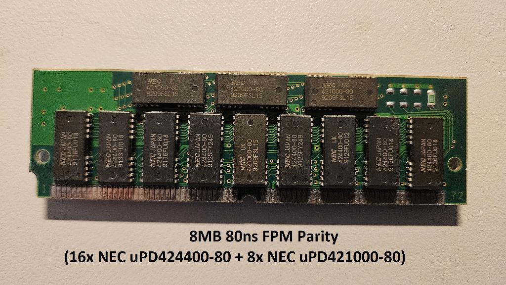 Vintage 72-pins FPM/EDO SDRAM (60ns 70ns 80ns), Ophalen of Verzenden, Gebruikt, Overige soorten, Desktop
