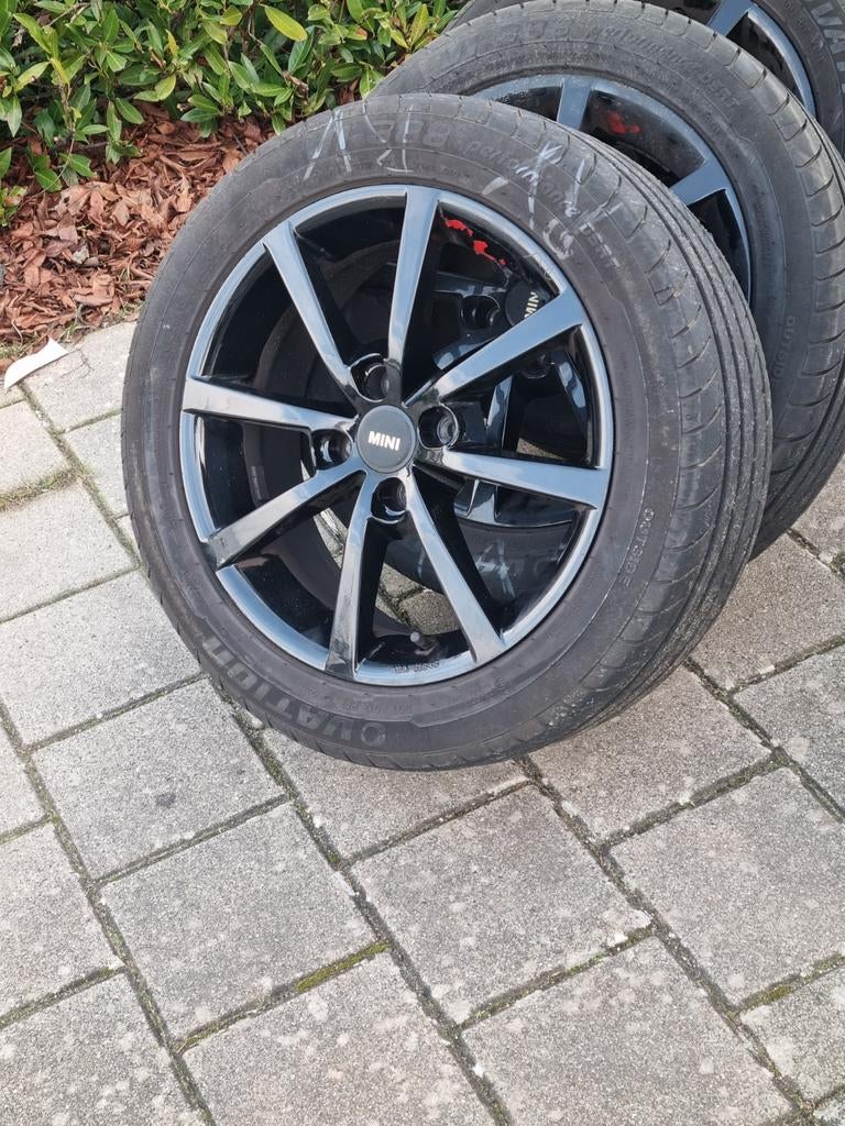 Mini Velgen met Banden - 16 inch, Auto-onderdelen, Banden en Velgen, Ophalen, Gebruikt, 16 inch, Banden en Velgen