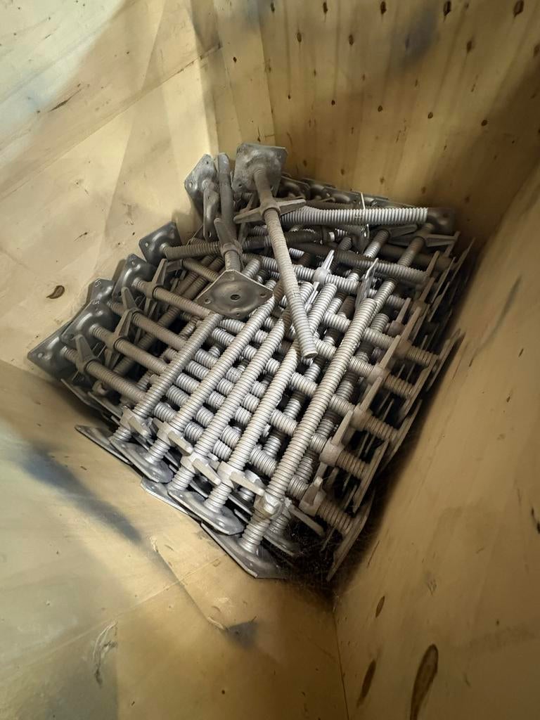 Voetspindel spindel 60cm compatibel met oa layher MJ steiger, Ophalen of Verzenden, Nieuw, Rolsteiger of Kamersteiger, 5 meter of hoger