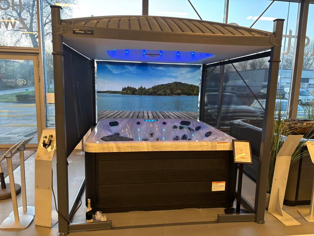 Covana Oasis jacuzzi overkapping elektrisch direct leverbaar, Tuin en Terras, Ophalen, Nieuw, Overige typen