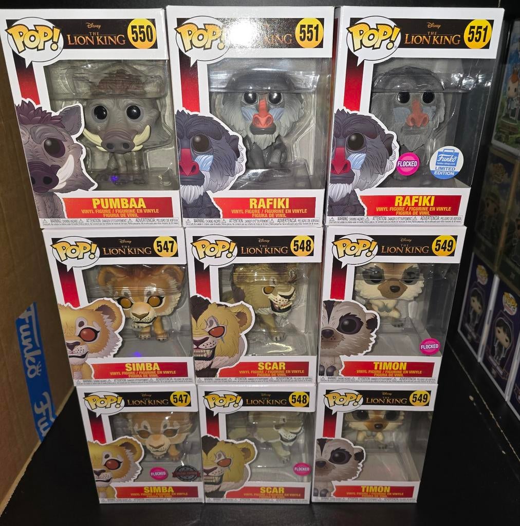 Funko Pop! Complete set Lion King (9 stuks), Ophalen of Verzenden, Zo goed als nieuw