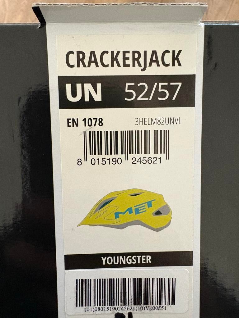MET Crackerjack Youngster Fietshelm - Zo goed als nieuw, Fietsen en Brommers, Ophalen, Zo goed als nieuw, Overige maten, Jongen of Meisje
