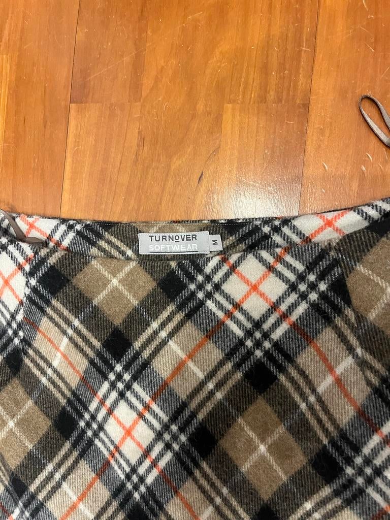 Turnover rok maat M - Burberry ruit, Verzenden, Zo goed als nieuw, Maat 38/40 (M), Knielengte