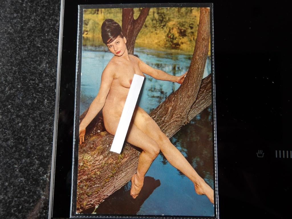 Oude Pinup Pin-up naakt bloot vintage foto kaart 2, Verzenden
