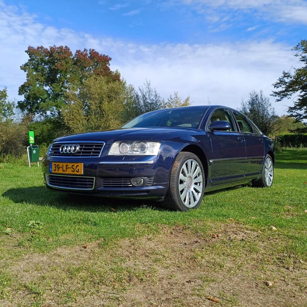Audi A8 4.2 Quattro 246KW AUT 2003 Blauw, Auto's, Automaat, 4172 cc, Blauw, Vierwielaandrijving