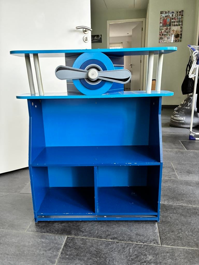 Kastje vliegtuig blauw, Ophalen of Verzenden, Zo goed als nieuw, Kast