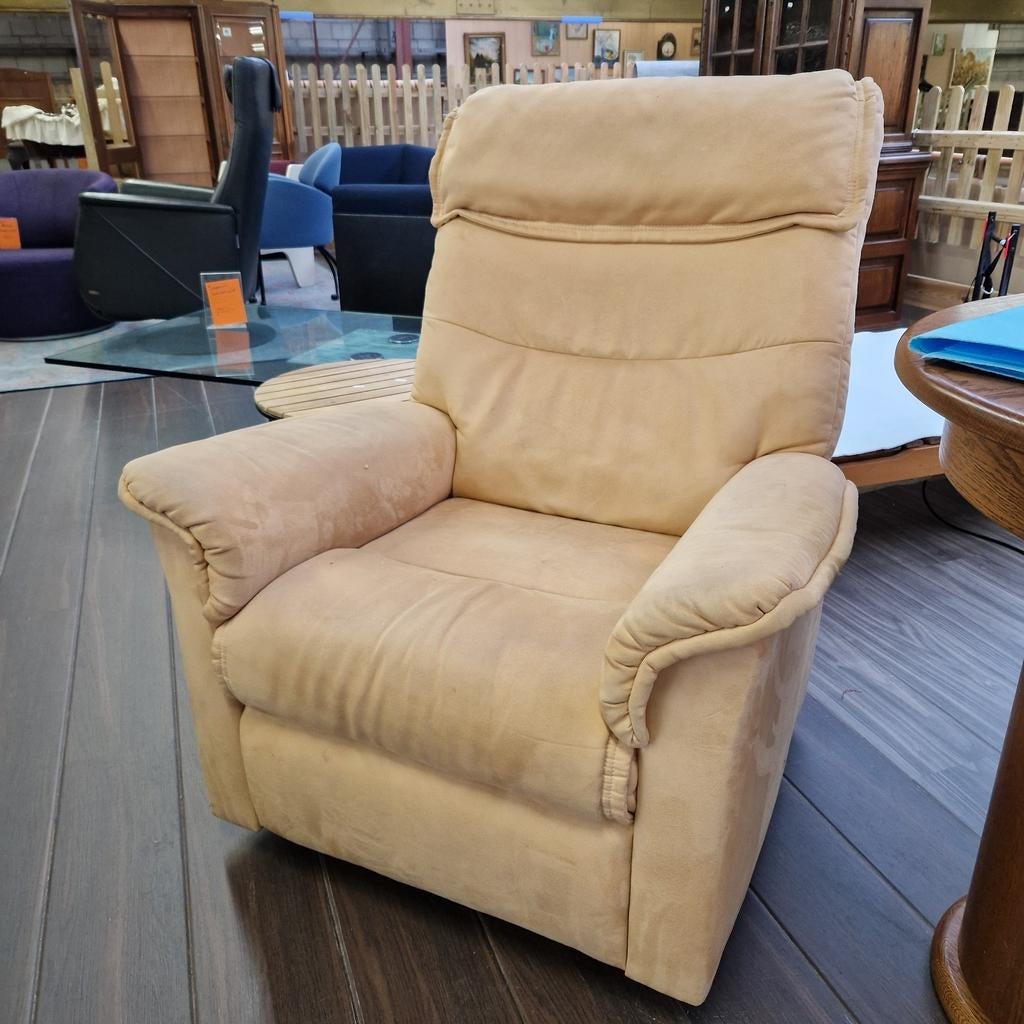 Fauteuil cremekleur, Huis en Inrichting, Fauteuils, Minder dan 50 cm, Ophalen