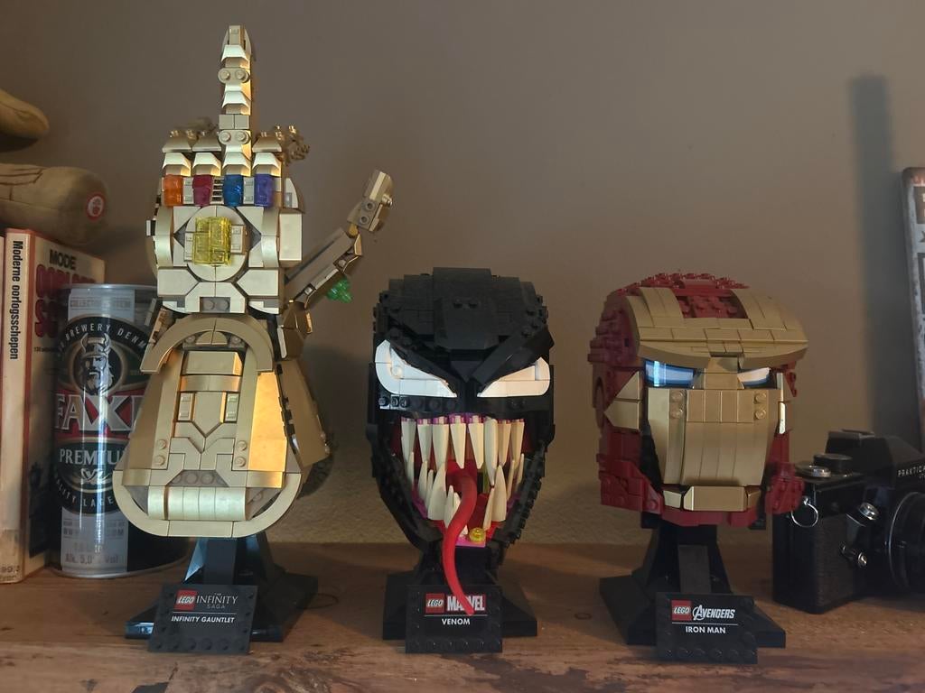 Lego Thanos Hand, Venom & Iron Man Sets, Ophalen of Verzenden, Zo goed als nieuw, Complete set, Lego