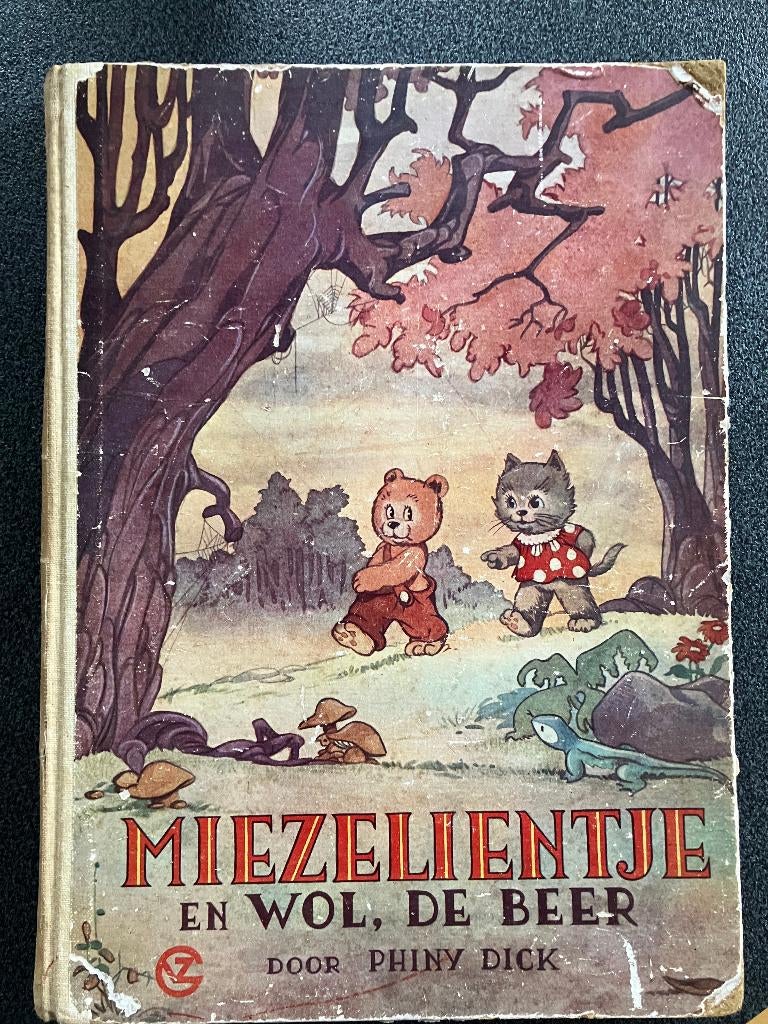 Marten Toonder   Phiny Dick   Miezelientje en Wol, de  beer, Boeken, Stripboeken, Eén stripboek, Ophalen of Verzenden, Gelezen
