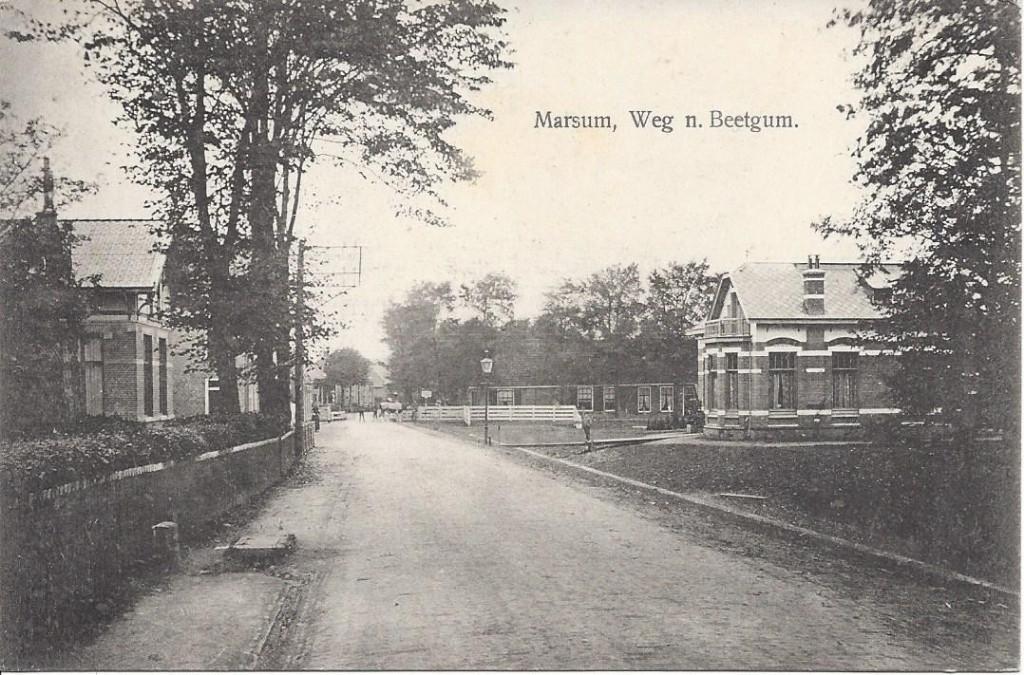 Marssum (Frl.) Weg naar Beetgum, ca. 1910, Ophalen of Verzenden, Voor 1920, Ongelopen, Friesland