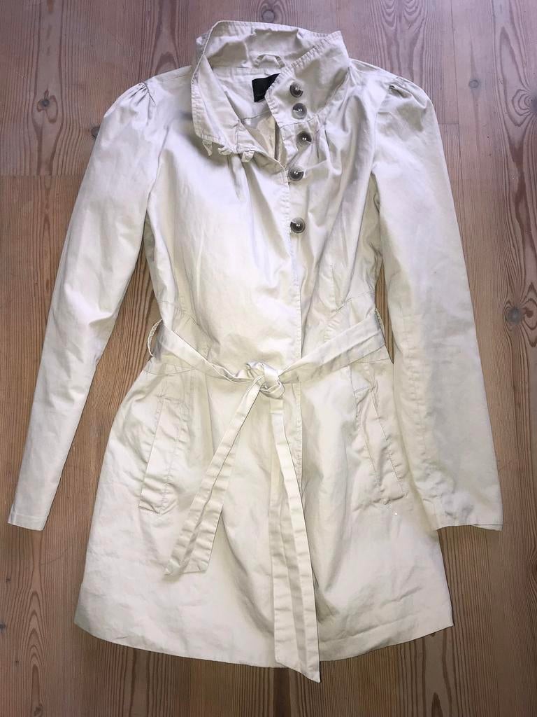 Herst jas vrouw Beige Vero Moda maat L Franse stijl regenjas, Maat 38/40 (M), Vero Moda, Beige, Ophalen of Verzenden