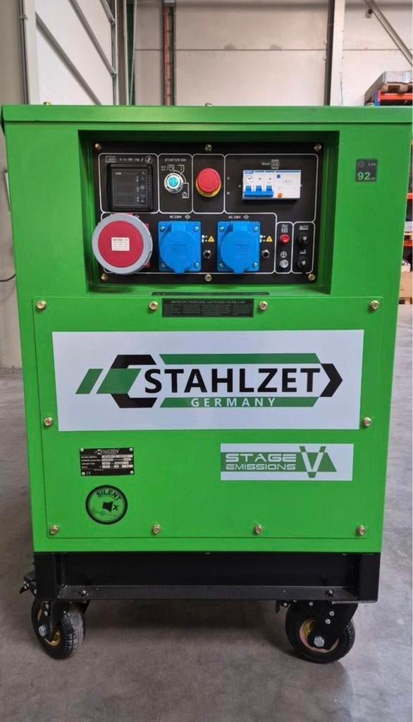 Stahlzet 20KVA noodstroom aggregaat (NIEUW) incl. Garantie, Doe-het-zelf en Verbouw, Aggregaten, Ophalen, Zo goed als nieuw, Dieselolie