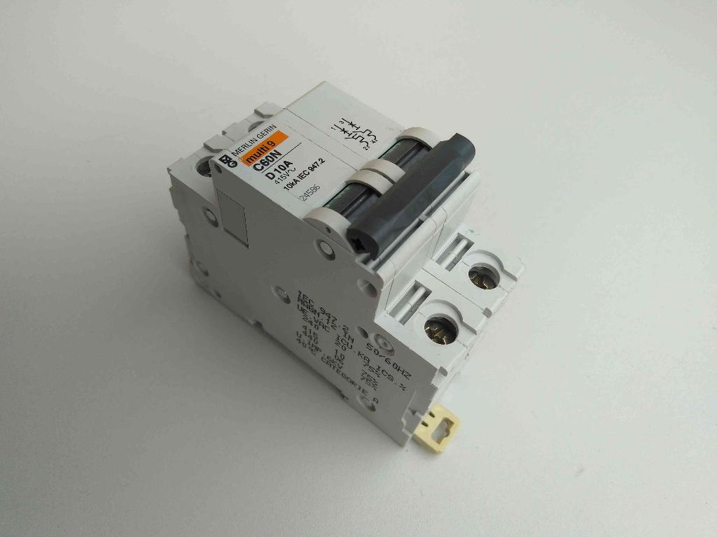 Installatieautomaat automatische zekering Merlin C60N D 10A, Ophalen of Verzenden, Gebruikt