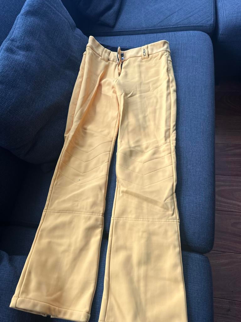 CMP Softshell Skibroek Geel - Maat XS, Ophalen of Verzenden, Zo goed als nieuw, Maat 34 (XS) of kleiner, Broek