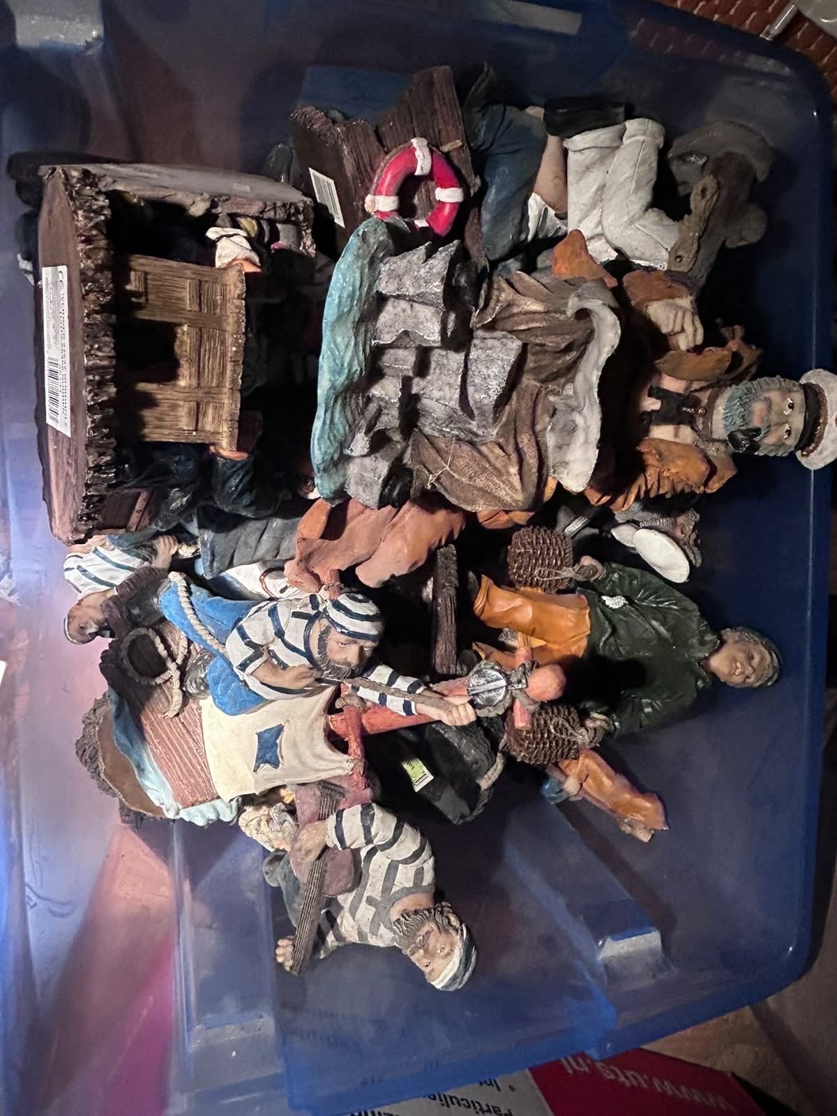 Verzameling van diverse beeldjes van kapiteintjes, Ophalen of Verzenden, Gebruikt, Mens
