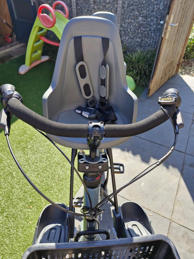 Bobike fietsstoeltje voorop, Fietsen en Brommers, Fietsaccessoires | Fietsstoeltjes, Ophalen of Verzenden, Gebruikt, Voorzitje
