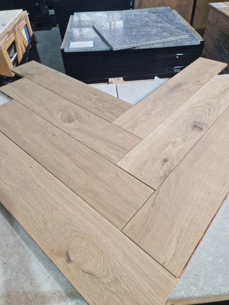 Eiken visgraat vloer 150mm breed 750mm lang!, Ophalen of Verzenden, Nieuw, 75 m² of meer, Parket