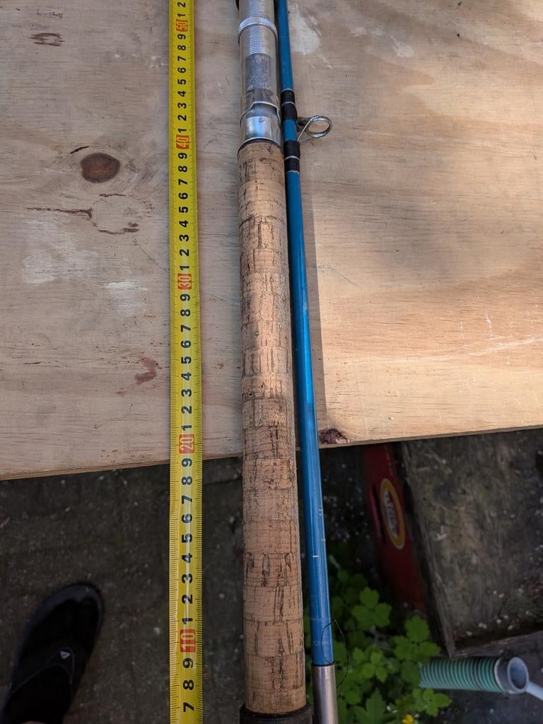 Albatros boothengel zeehengel Blauw, 1.80m, Ophalen of Verzenden, Gebruikt, Werphengel