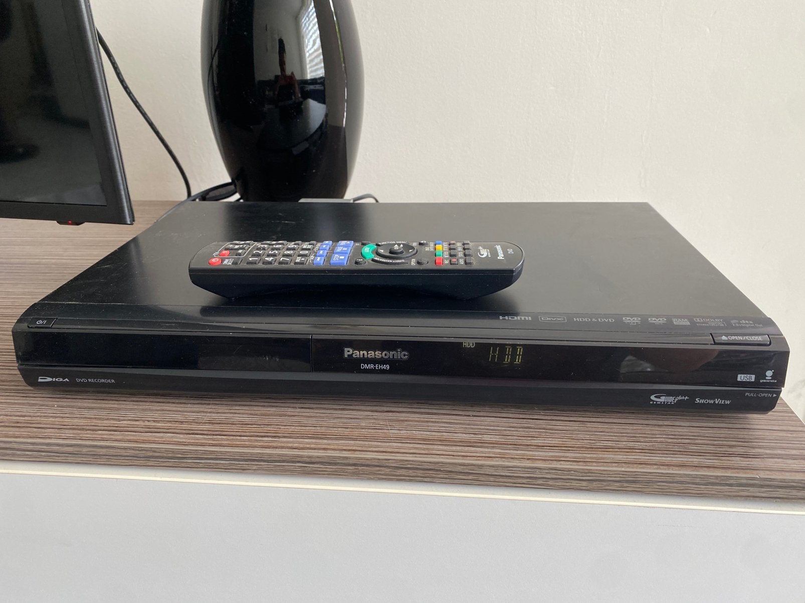 Panasonic full hd dvd speler/recorder met hdd, Ophalen of Verzenden, Zo goed als nieuw, Panasonic