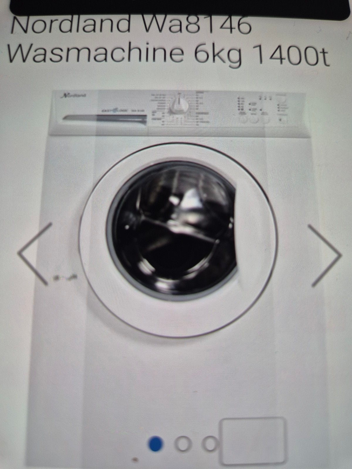 Nordland WA8146 Wasmachine 6kg 1400t, Ophalen, 1200 tot 1600 toeren, Gebruikt, 4 tot 6 kg