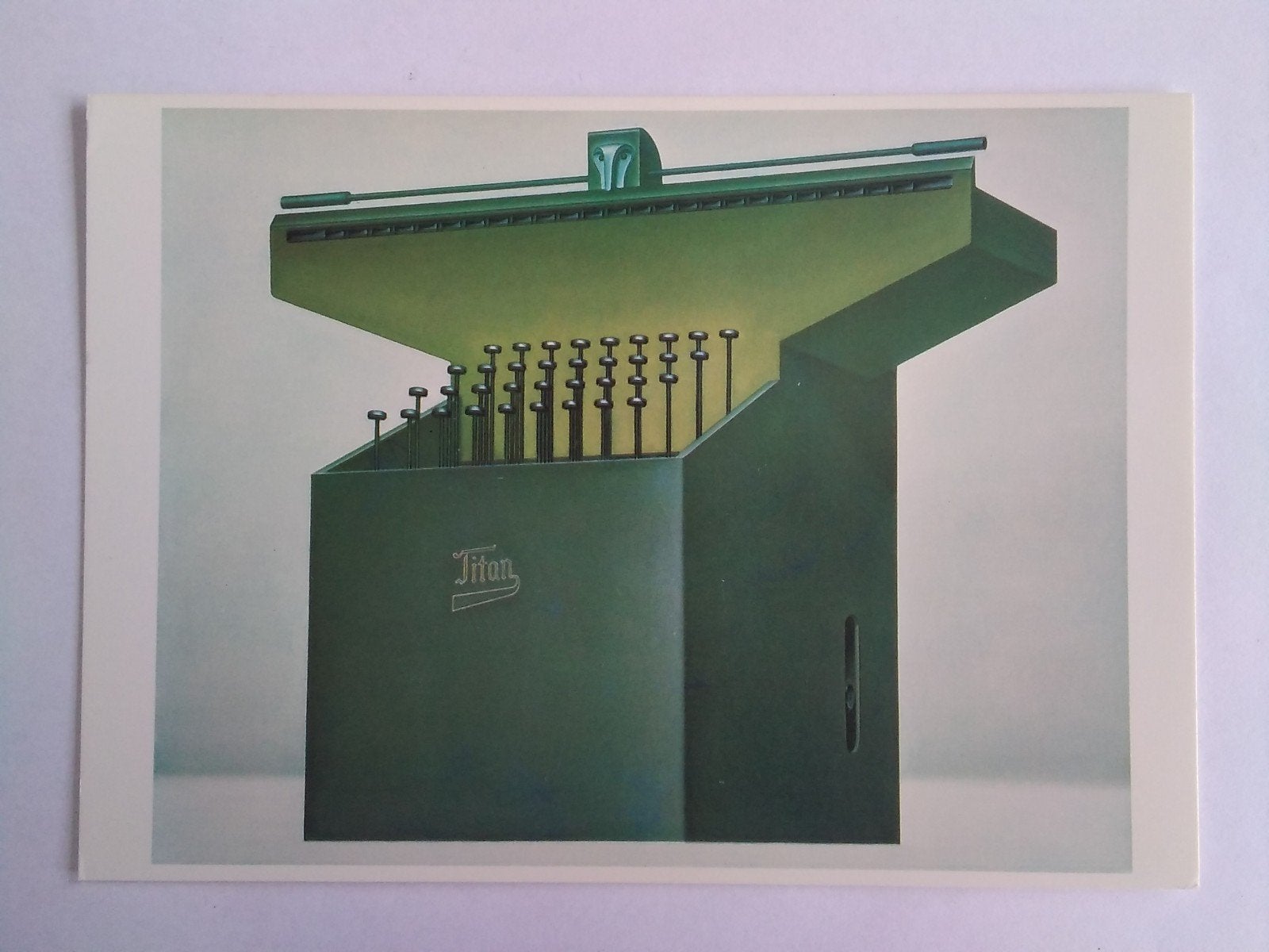 Ansichtkaart Konrad Klapheck Der mütterliche Vater, Verzenden, 1980 tot heden, Overige thema's