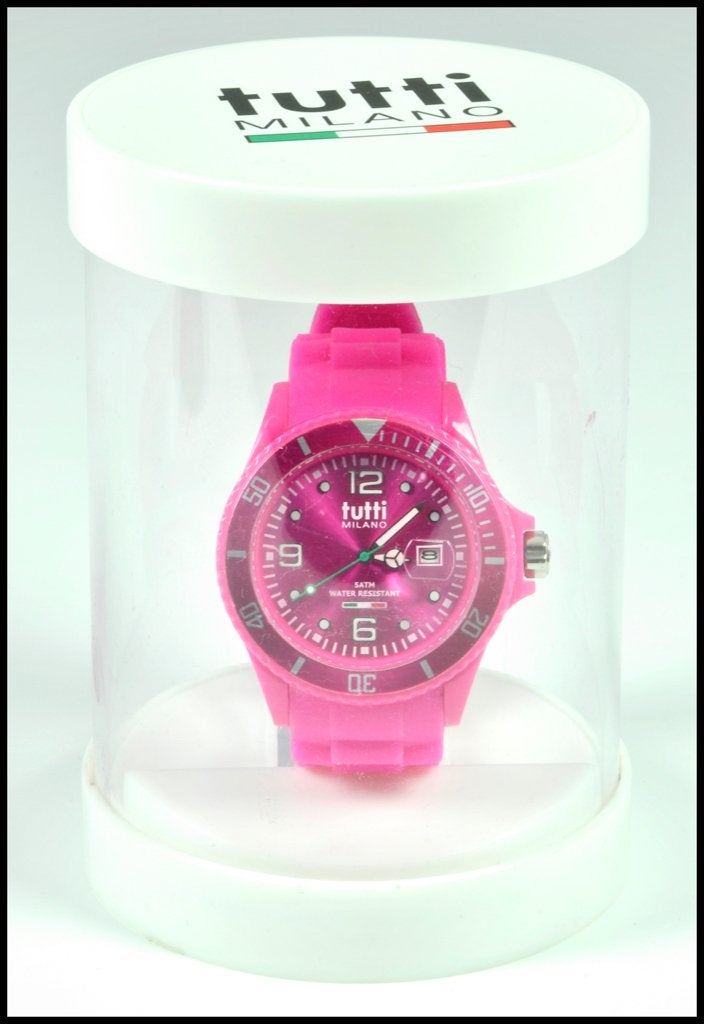 Tutti Milano TM002 Horloge Roze – Nieuw – Originele Box, Overige merken, Polshorloge, Nieuw, Kunststof