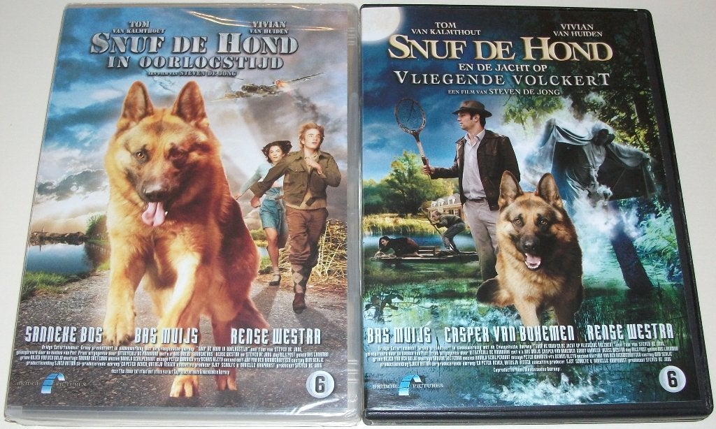 Film-Serie *** SNUF DE HOND *** Deel 1 + 2, Nederlands, Zo goed als nieuw, Vanaf 6 jaar, Ophalen of Verzenden