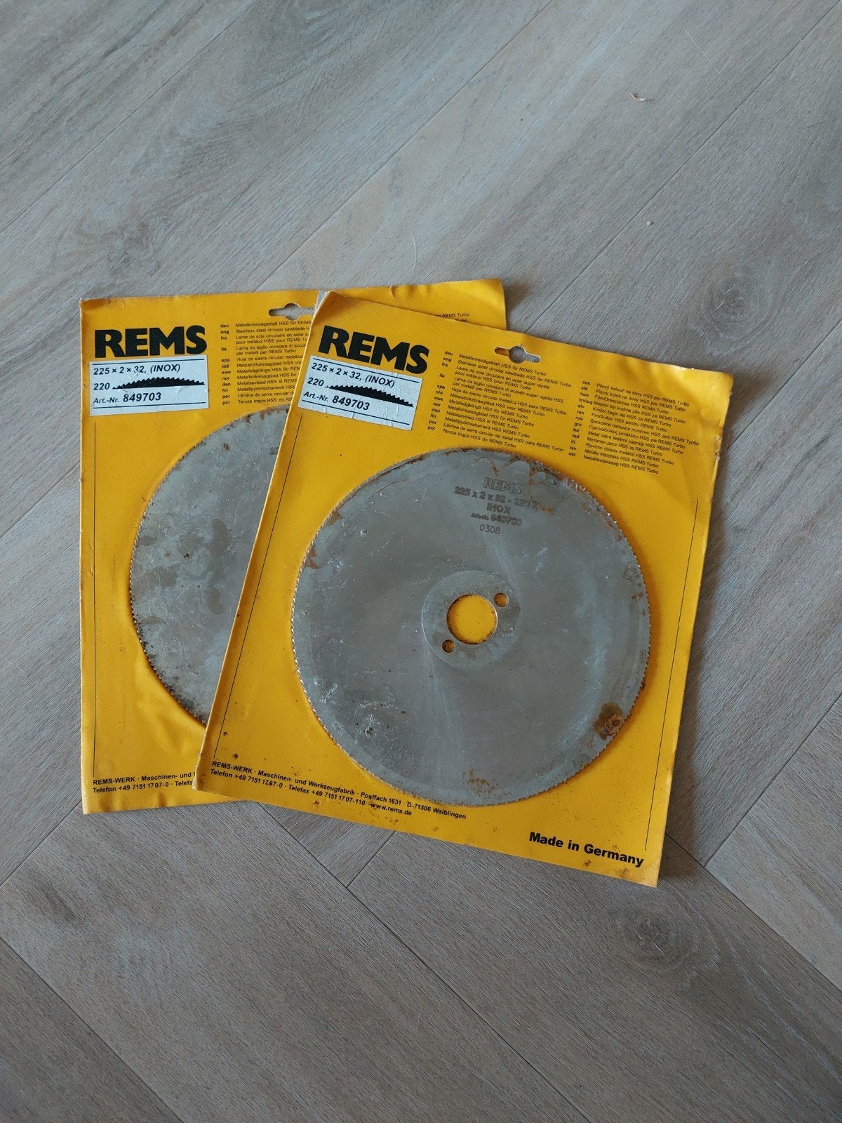 2x rems zaagblad, Cirkelzaag, 70 mm of meer, Nieuw, Ophalen of Verzenden