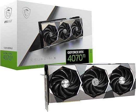 MSI GeForce RTX 4070 Ti SUPRIM X 12G, Computers en Software, Videokaarten, Zo goed als nieuw, Nvidia, PCI-Express 4.0, GDDR6, HDMI