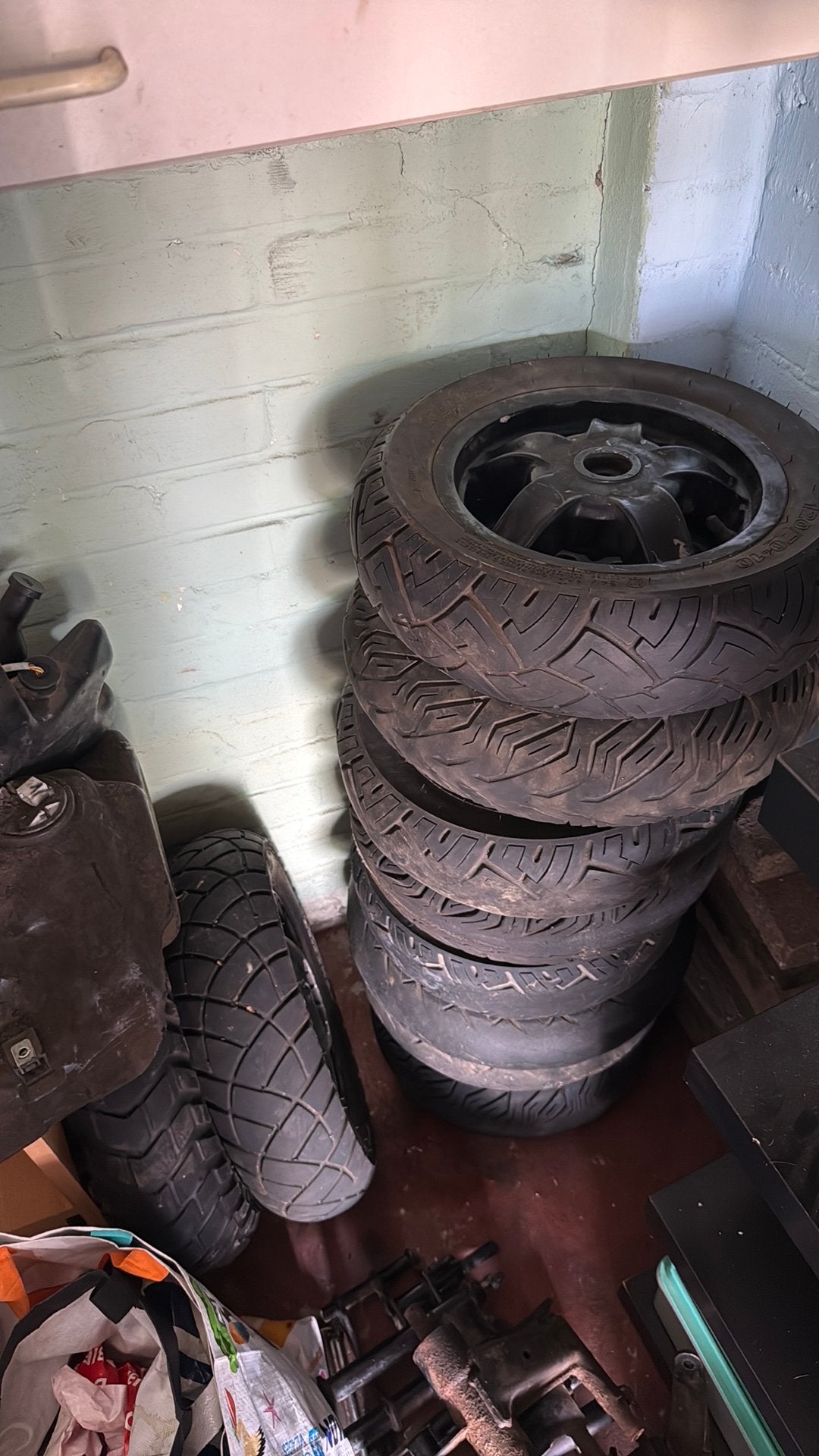 Velg + band piaggio zip / vespa etc., Ophalen of Verzenden