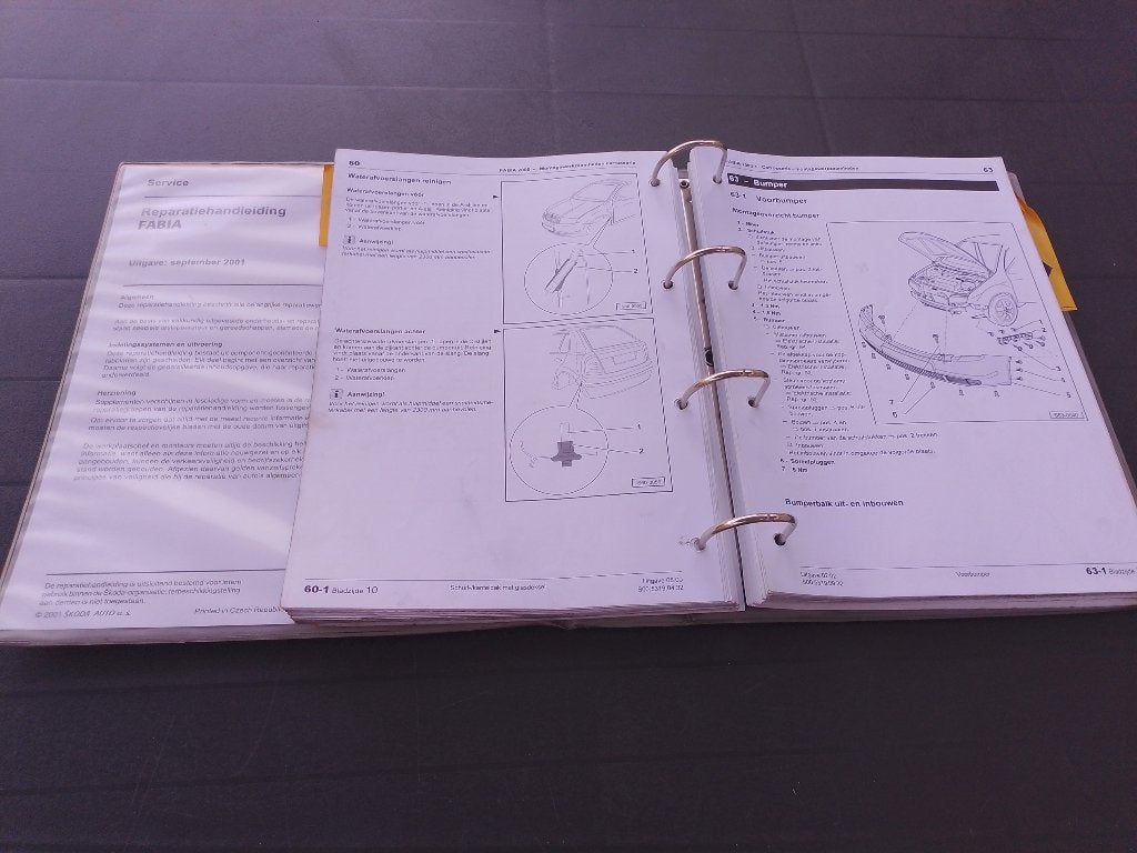 Skoda Fabia dealer werkplaatsboek Carrosserie werk 1999-2005, Ophalen of Verzenden, Gelezen, Overige merken
