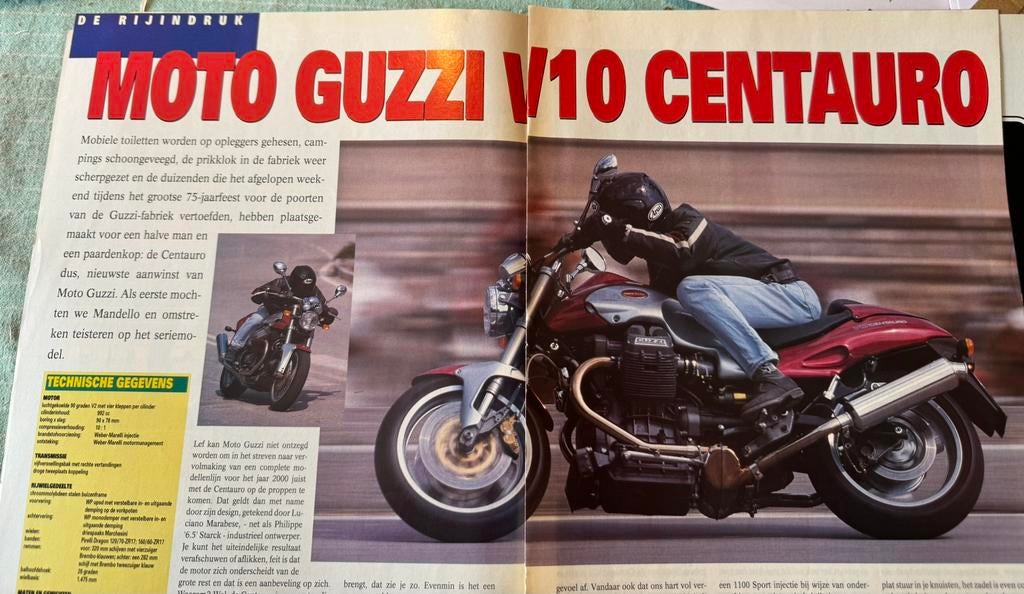 Test 1996 Moto Guzzi V10 Centauro, Verzenden, Zo goed als nieuw, Motoren