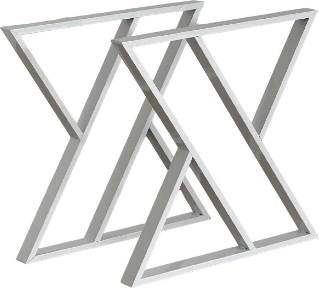 Tafelpoten Wit - 6x70x72, Tafelpoot, 50 tot 100 cm, Nieuw, Metaal