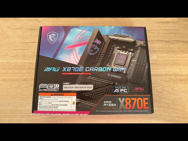MPG X870E CARBON WIFI - Nieuw in doos, Ophalen of Verzenden, Zo goed als nieuw, AMD, DDR5