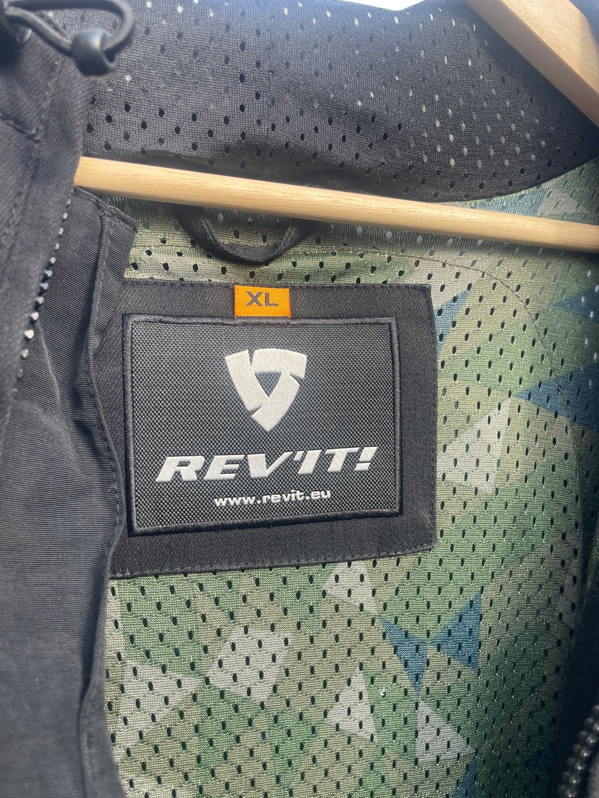 REV'IT! Motorjas Textiel XL - Zwart/Camo, Ophalen of Verzenden, Tweedehands, Heren, Jas | textiel