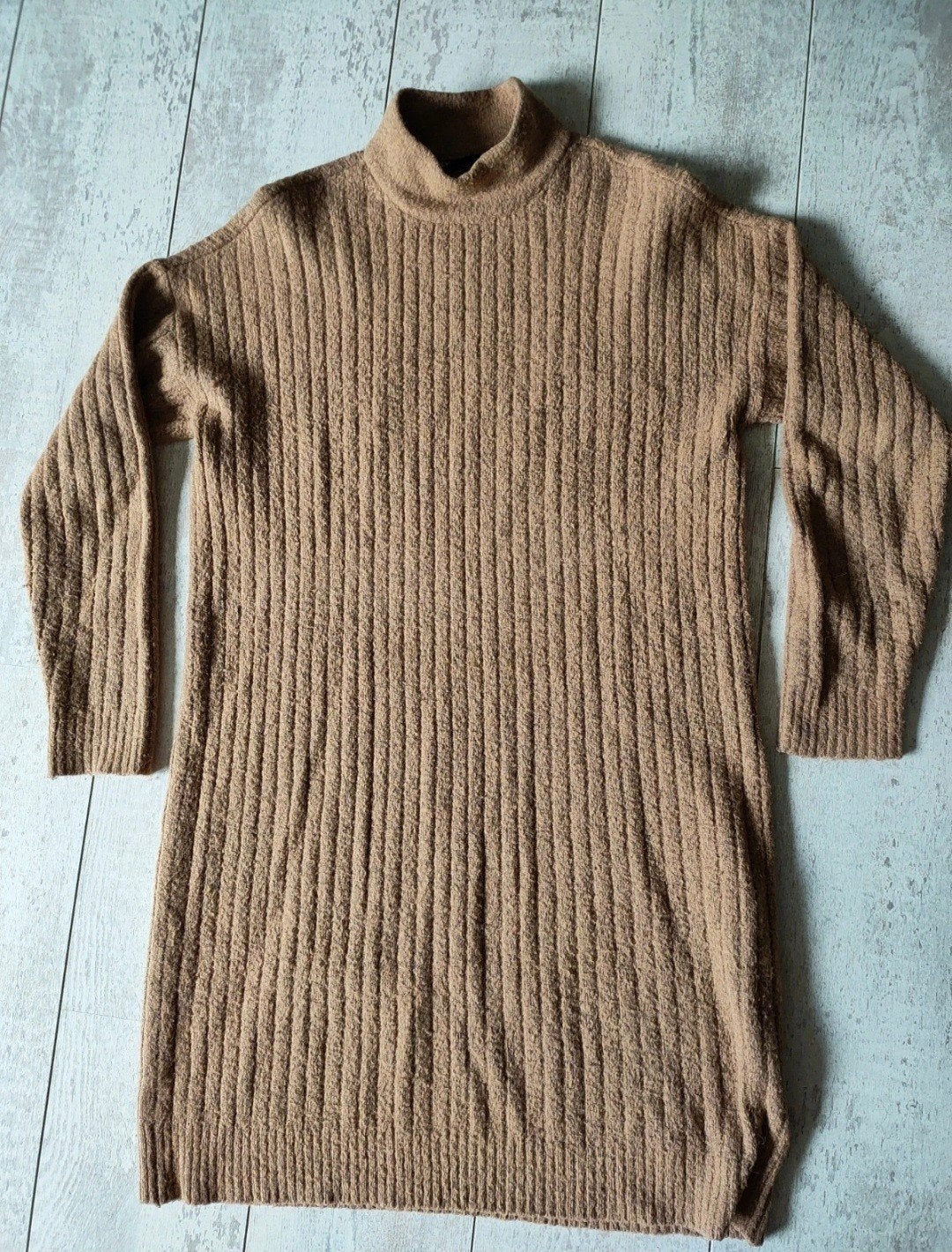 ONLY Lange Winter Jurk Beige Maat M, Maat 38/40 (M), Beige, Ophalen of Verzenden, ONLY