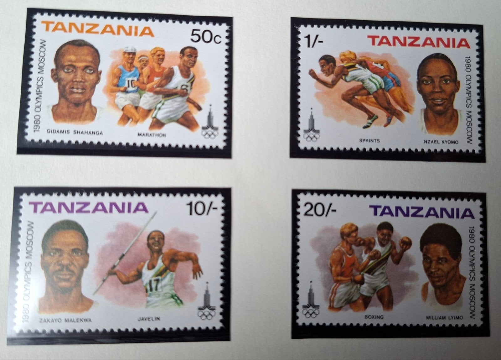 Tanzania,  Olympische Spelen Moskou 1980, Ophalen of Verzenden, Sport