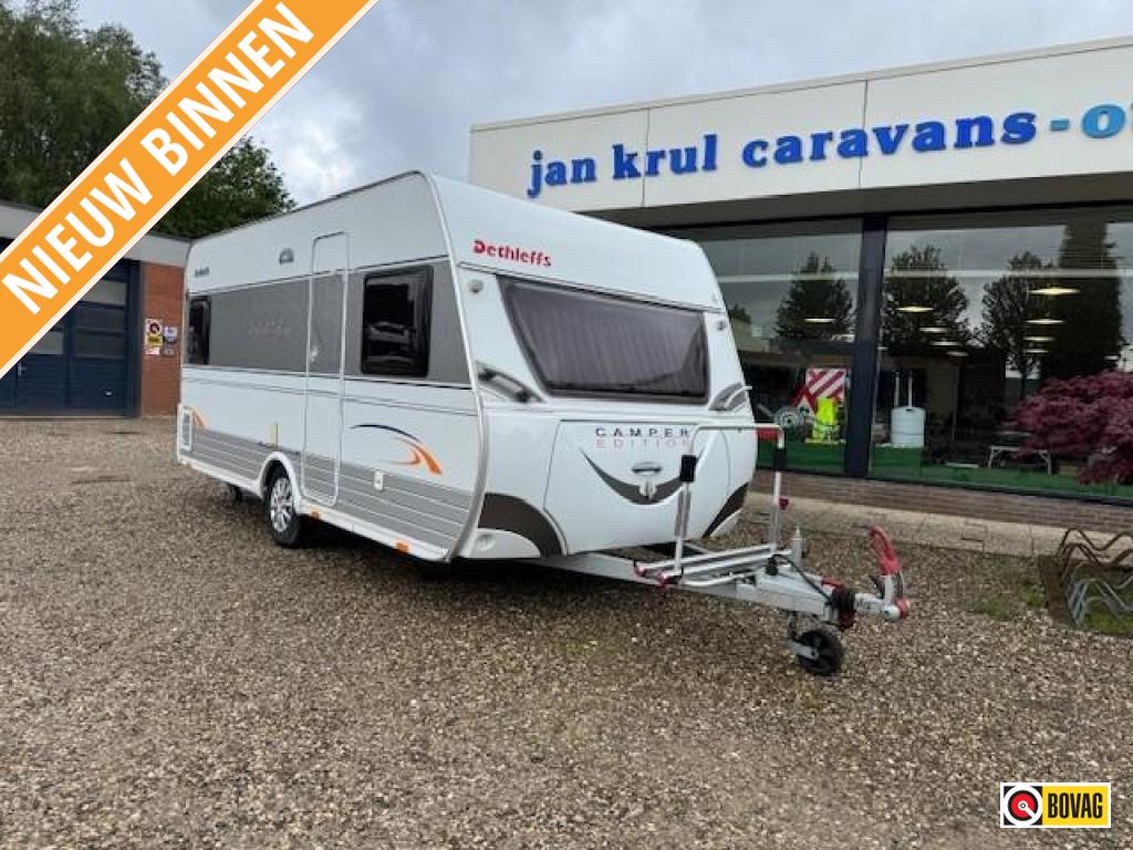 Dethleffs Camper Edition 450 DB mover fietsenrek voortent, Rondzit, Schokbreker, Bedrijf, Overige typen