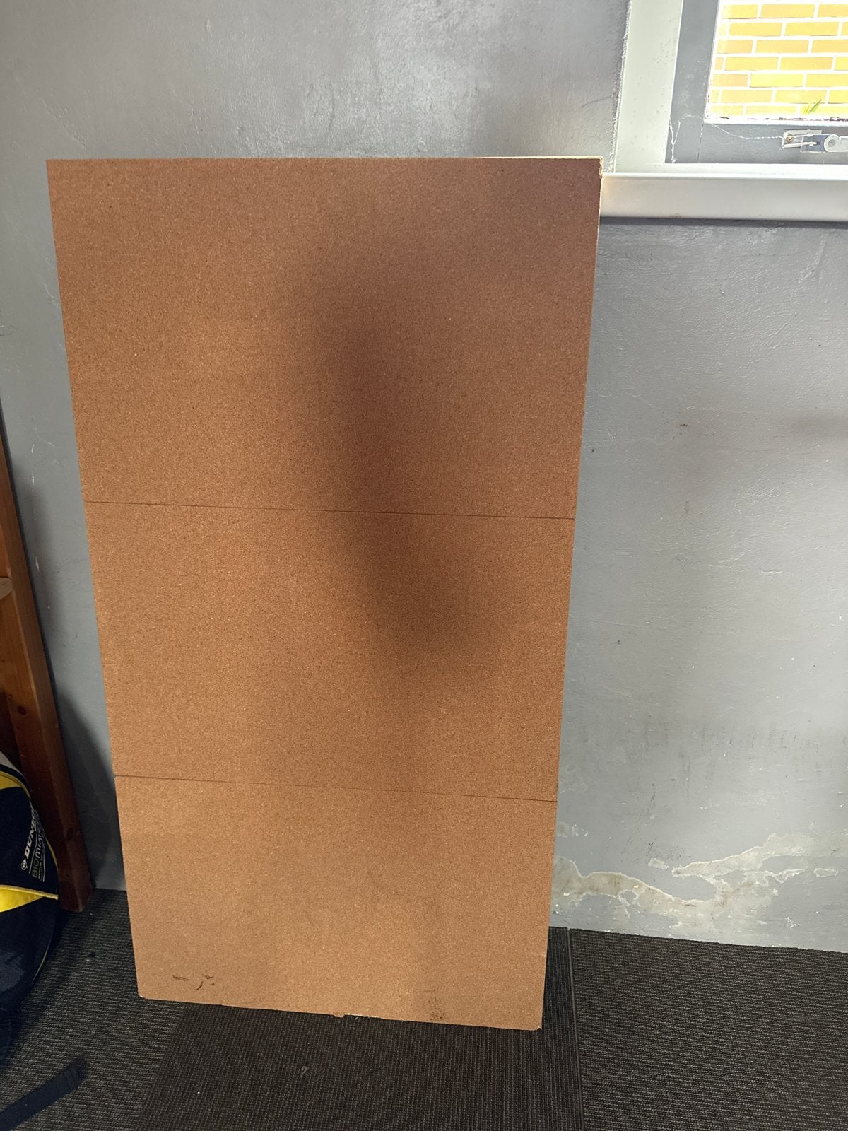 Groot prikbord van kurk, Ophalen, Gebruikt, Bruin, Natuurlijk materiaal