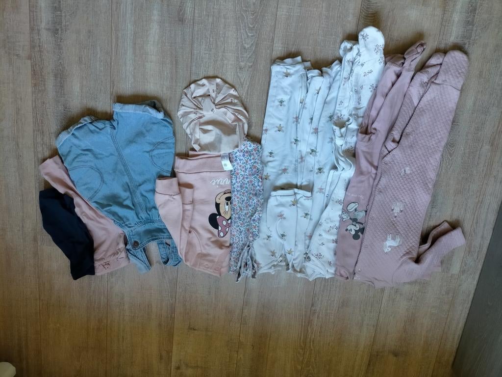 Pakketje babykleding jumpsuits maat 74, Ophalen of Verzenden, Meisje