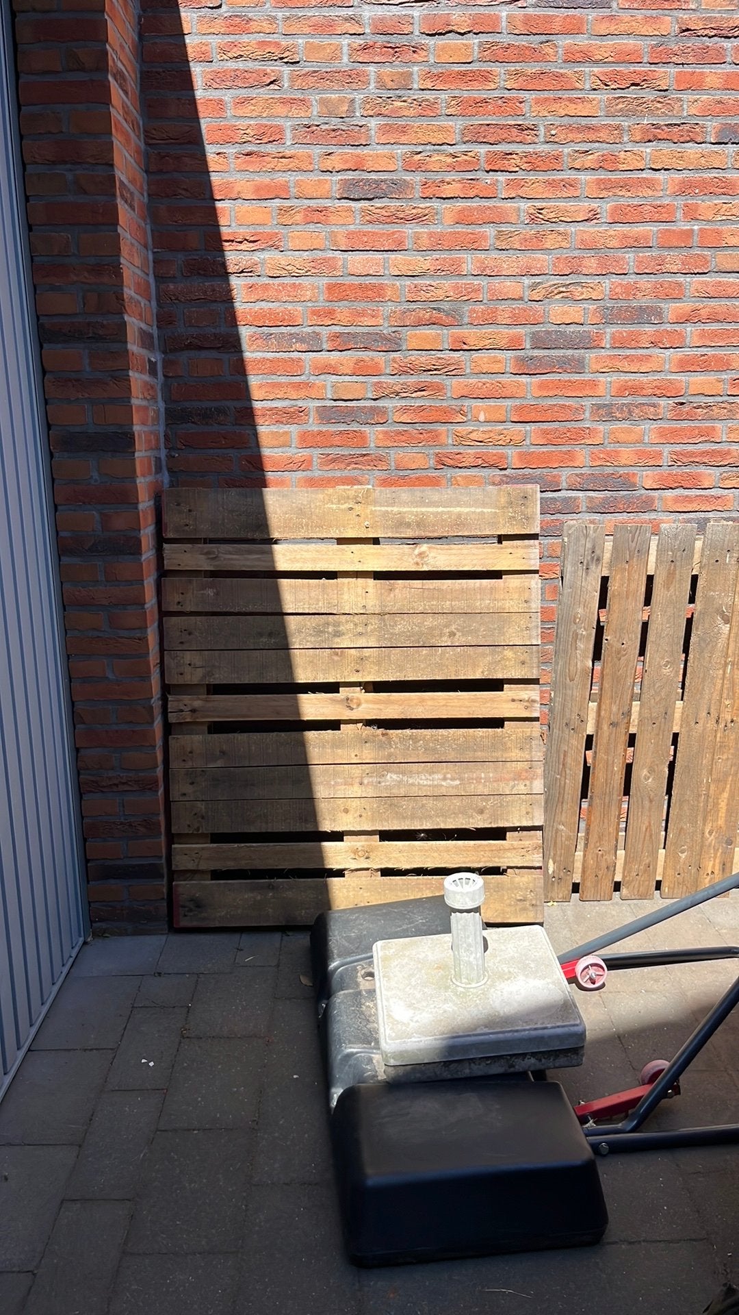 2 pallets gratis, Ophalen, Gebruikt, Minder dan 25 mm, Pallet