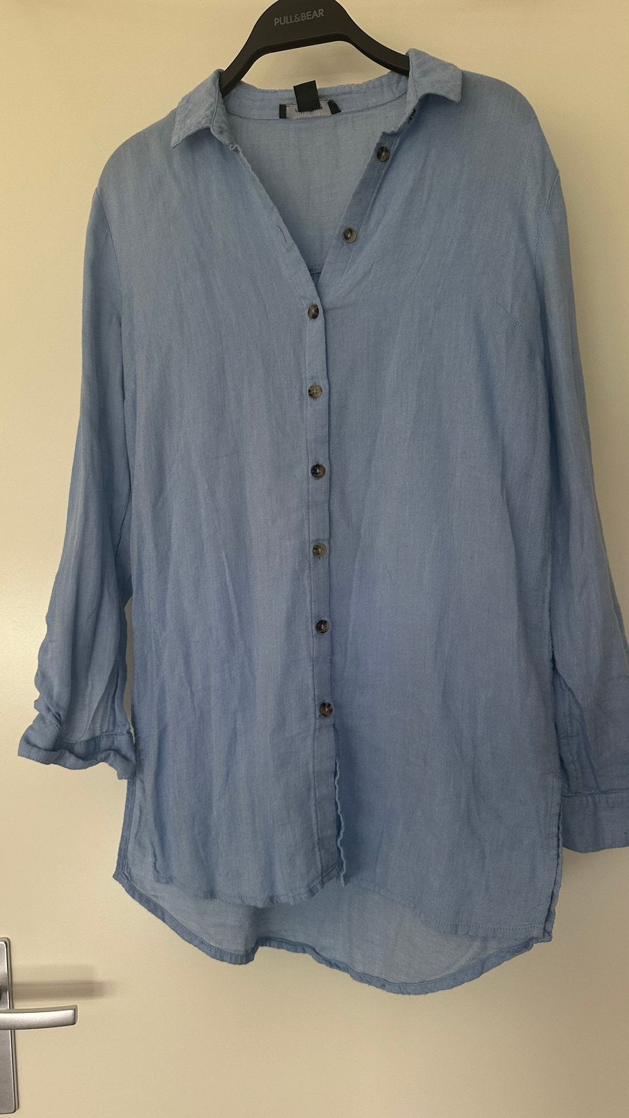 Blauwe blouse, maat 36, Primark, in goede staat, Kleding | Dames, Blouses en Tunieken, Ophalen of Verzenden, Zo goed als nieuw