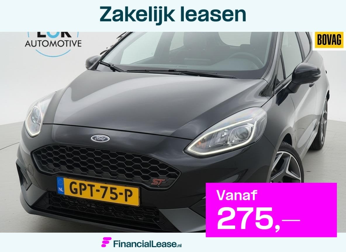 Ford Fiesta 1.5 EcoBoost ST-3 RECARO|KEYLESS|CAMERA|B&O|MAXT, Voorwielaandrijving, Zwart, Handgeschakeld, Benzine