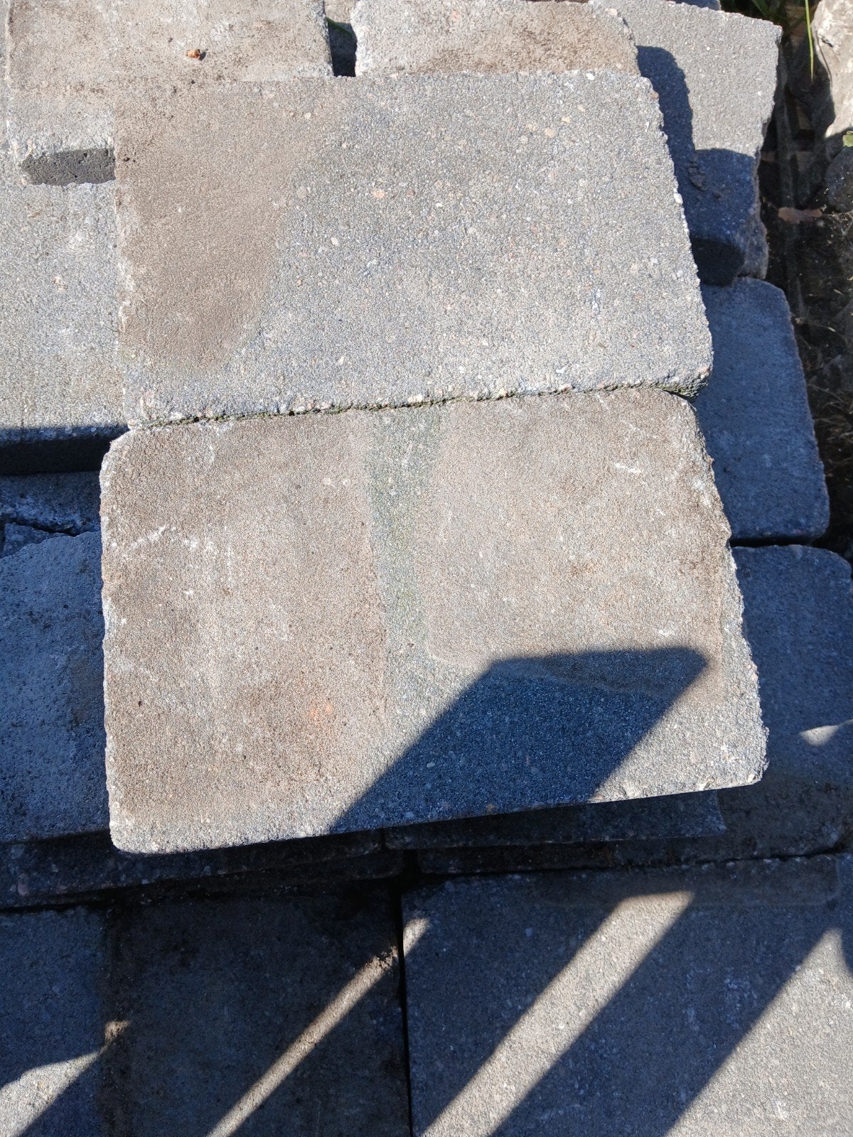 11m2 koppelstones 20x30 cm 5 cm dik., Tuin en Terras, Ophalen, Gebruikt, 10 m² of meer, Beton